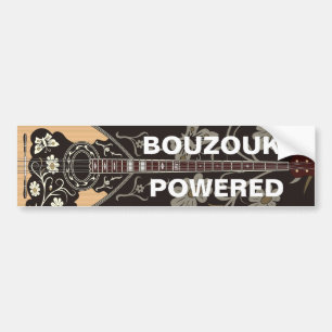 Bouzouki Powered Bumpersticker