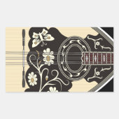 Bouzouki Rechthoekige Sticker (Voorkant)