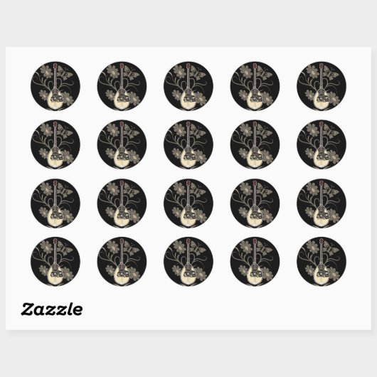 Bouzouki Ronde Sticker (Vel)