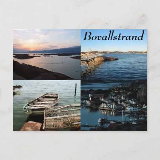 Bovallstrand 4-afbeelding briefkaart (Voorkant)