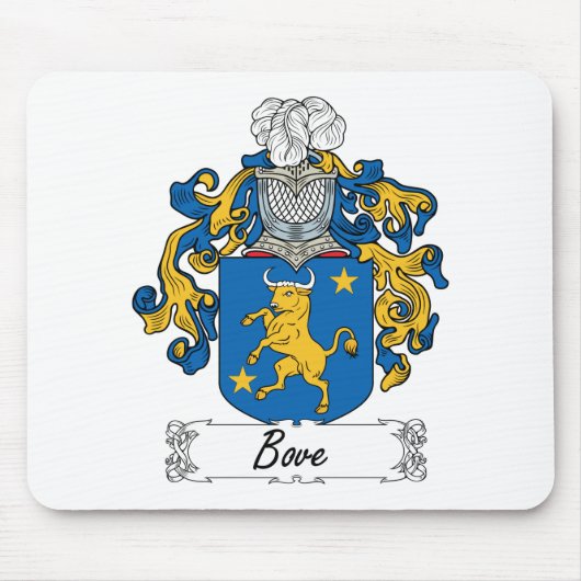 Bove Family Crest Muismat (Voorkant)