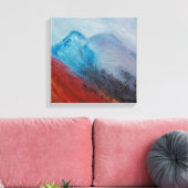 Boven Achnashellach, Schots landschapsschilderij Canvas Afdruk (Insitu (Woonkamer))