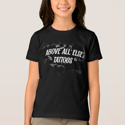 Boven alles Tattoos Kind T-shirt (Voorkant)