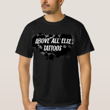 Boven alles Tattoos Mannen T-shirt
