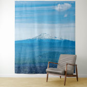 Boven boomlijn // Blauw bos en hemel Wandkleed (In situ)