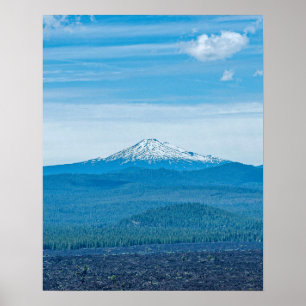 Boven boomlijn // Dense Forest and Blue Mountain Poster