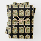 Boven Cabine door Stream in sneeuw in Birdcage Inpakpapier Vel (In situ)