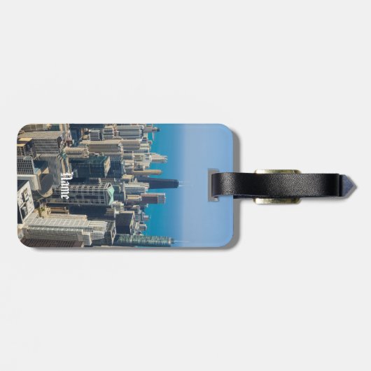 Boven Chicago Bagagelabel (Achterkant horizontaal)