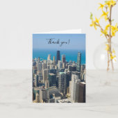 Boven Chicago - Hartelijk dank - Kaart (Gele Bloem)