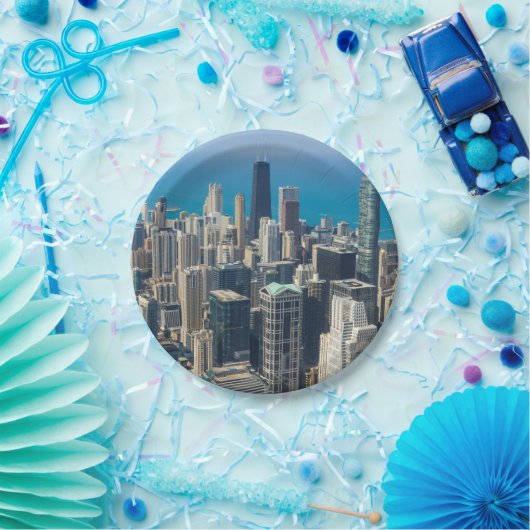 Boven Chicago Papieren Bordje (Feest)