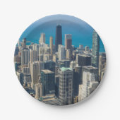 Boven Chicago Papieren Bordje (Voorkant)