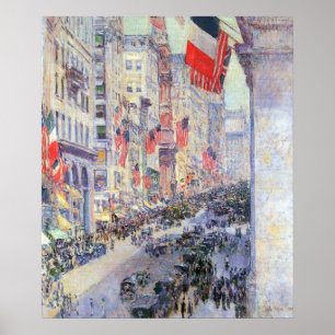 Boven de Avenue vanaf 34th Street, mei 1917 door H Poster