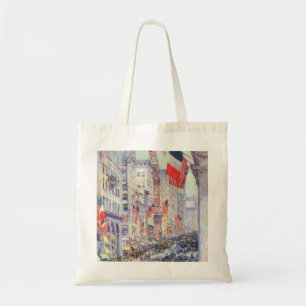 Boven de Avenue vanaf 34th Street van Childe Hassa Tote Bag