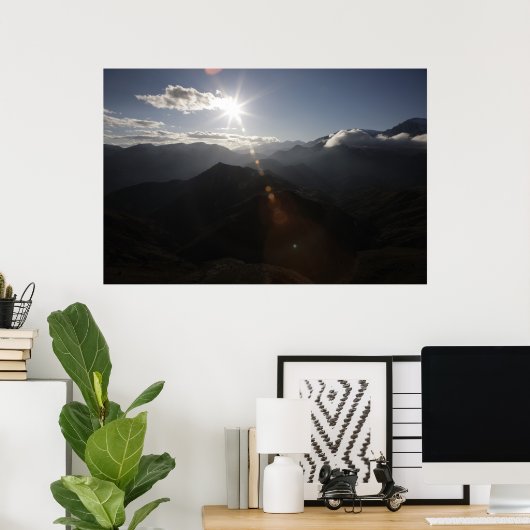 Boven de bergen poster (Thuiskantoor)