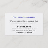 Boven de Blauwe Visitekaartjes van de Bar (Achterkant)