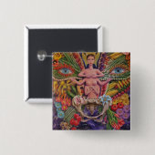 Boven de Button van de Land of Plenty Square (Voorkant /achterkant)