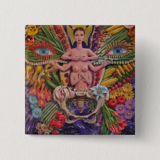 Boven de Button van de Land of Plenty Square (Voorkant)