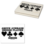 Boven de Gemiddelde Speler van de Brug binnen Vier Rubberstempel (Gestempeld)