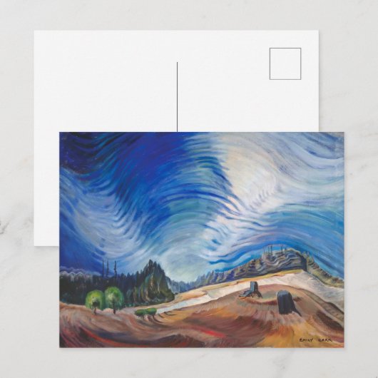Boven de grindput | Emily Carr | Briefkaart (Voorkant / Achterkant)
