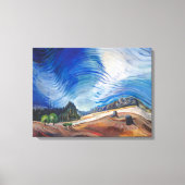 Boven de grindput | Emily Carr | Canvas Afdruk (Voorkant)