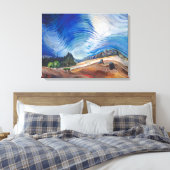Boven de grindput | Emily Carr | Canvas Afdruk (Insitu (Slaapkamer))
