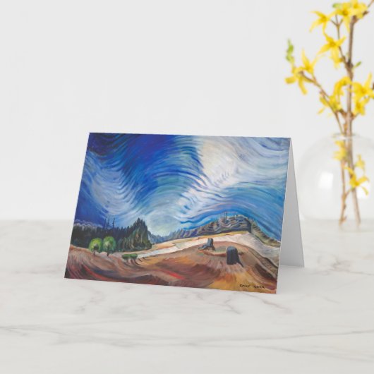 Boven de grindput | Emily Carr | Kaart (Gele Bloem)