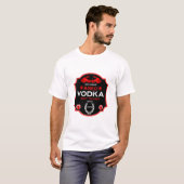 Boven de heuvel bij 50 wodka drinker t-shirt (Voorkant volledig)