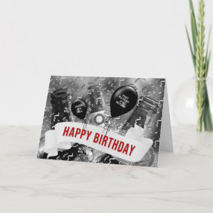 Boven de heuvel Birthday Bucket of Beer Kaart