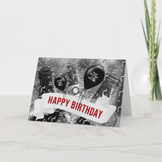 Boven de heuvel Birthday Bucket of Beer Kaart (Voorkant)