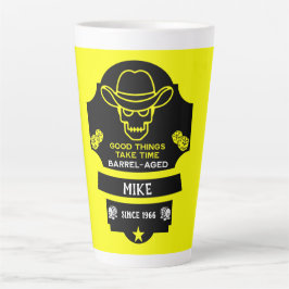 Boven de heuvel wordt het oud latte mok