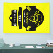 Boven de heuvel wordt het oud spandoek (Beurs)