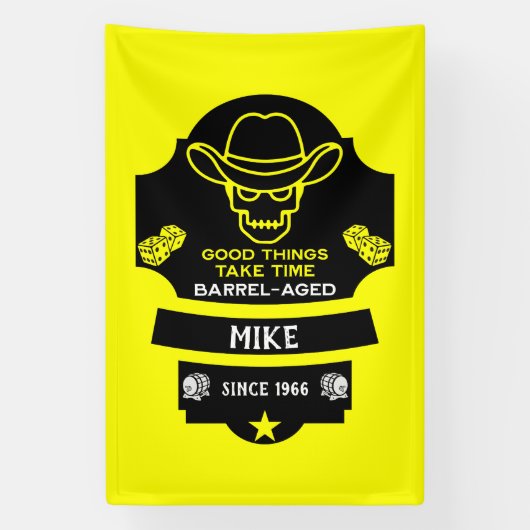 Boven de heuvel wordt het oud spandoek (Verticaal)