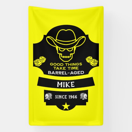 Boven de heuvel wordt het oud spandoek (Verticaal)