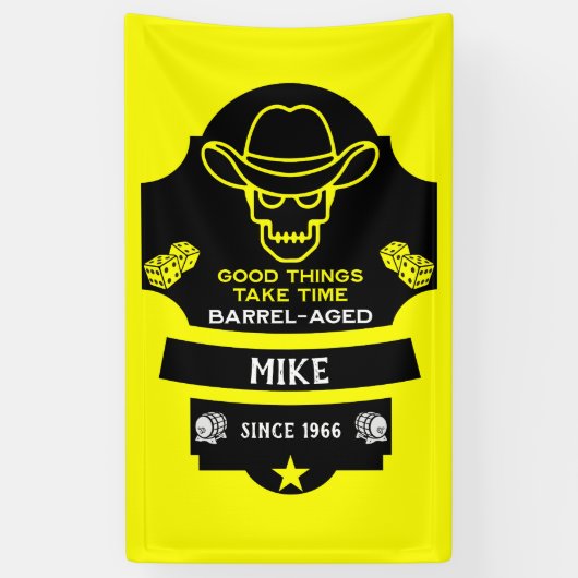 Boven de heuvel wordt het oud spandoek (Verticaal)