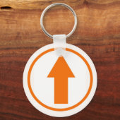 Boven de invloed - Oranje Sleutelhanger (Voorkant)