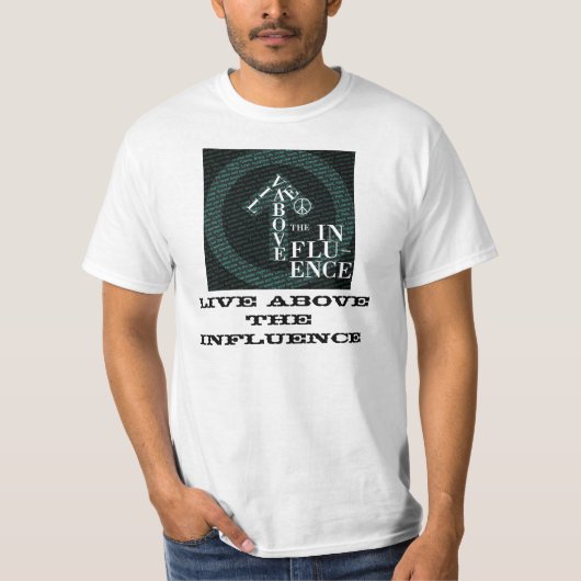 BOVEN DE INVLOED T-SHIRT (Voorkant)