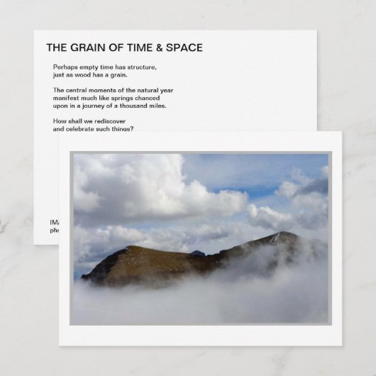 BOVEN DE KLEUREN: Dawson Pass Briefkaart (Voorkant / Achterkant)