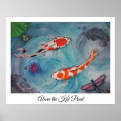 Boven de Koi Pond Poster (Voorkant)