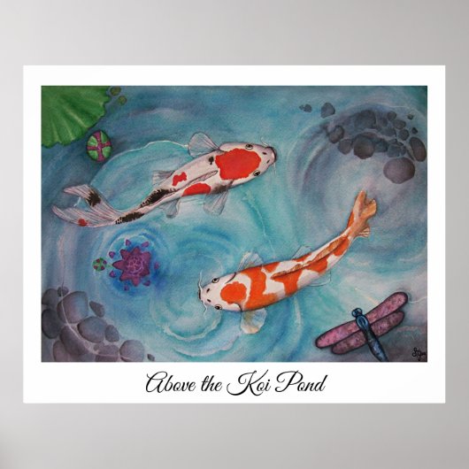 Boven de Koi Pond Poster (Voorkant)