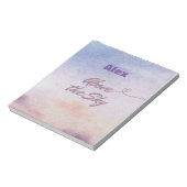 Boven de lucht notitieblok (Linkerzijde)