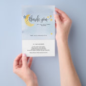 Boven de maan blauw Snoep Bar paper Wrapper Flyer (Hand)