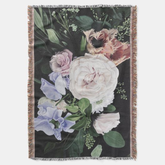 "Boven de maan" Drijvende mandje Deken (Voorkant Verticaal)