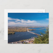 Boven de Mississippi en dam in Alma Briefkaart (Voorkant / Achterkant)