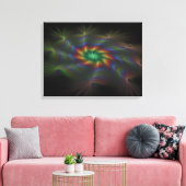 Boven de nevel canvas afdruk (Insitu (Woonkamer))