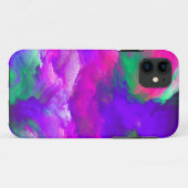 Boven de Paarse Abstracte kunst van het Roze Blauw Case-Mate iPhone Case (Achterkant (horizontaal))