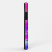 Boven de Paarse Abstracte kunst van het Roze Blauw Case-Mate iPhone Case (Achterkant/rechts)