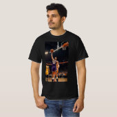 Boven de rand: hoogvliegend basketbal Shirt (Voorkant volledig)