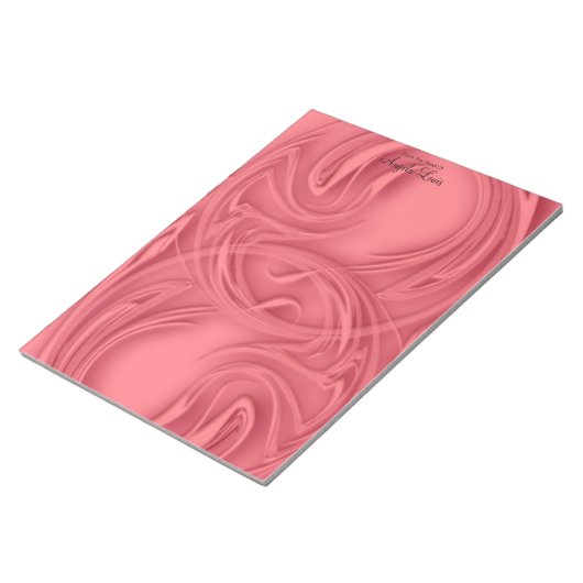 Boven de rode Sjabloon Notitieblok (Schuin)