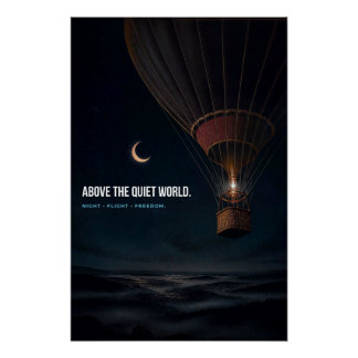 Boven de stille wereld. perfect poster