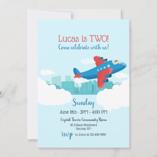 Boven de Uitnodiging van Clouds (Voorkant)